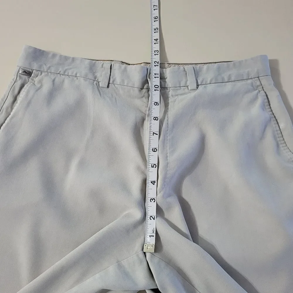 Tommy Bahama Men's Silk Cotton Light Tan Dress Shorts